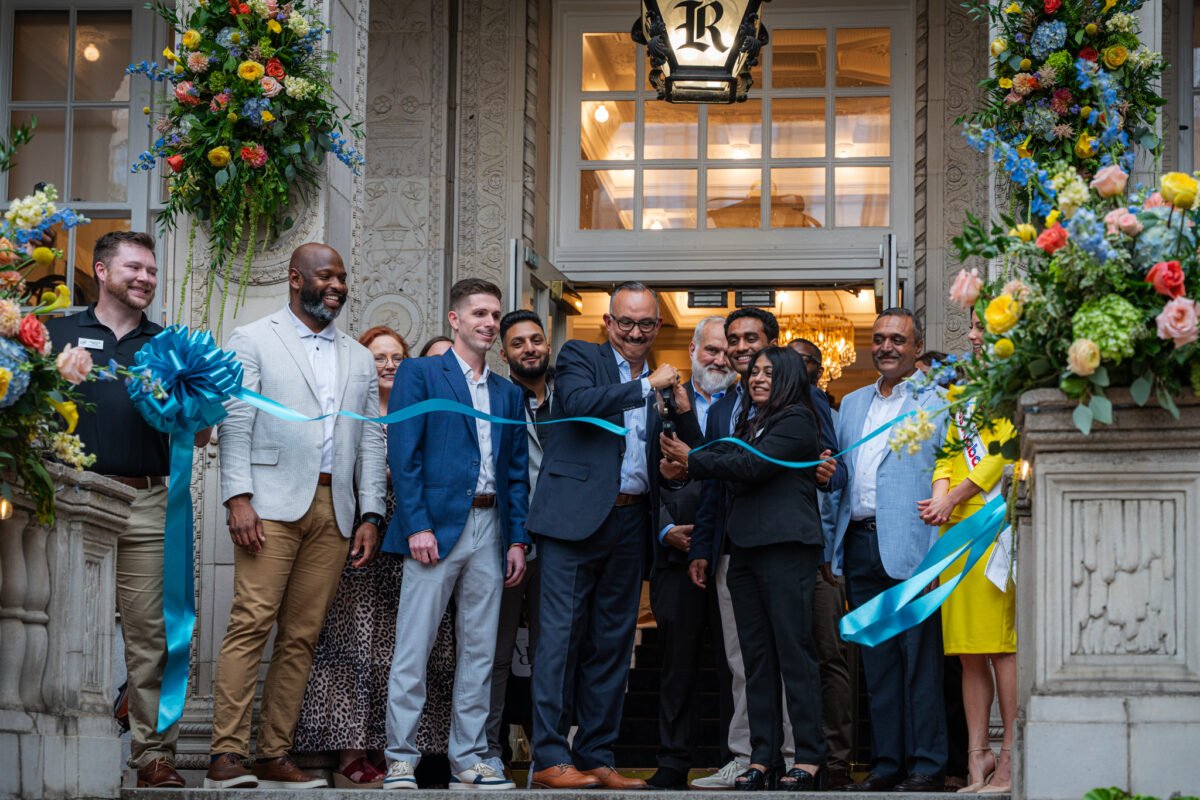 Renovated lobby of the historic Tutwiler hotel