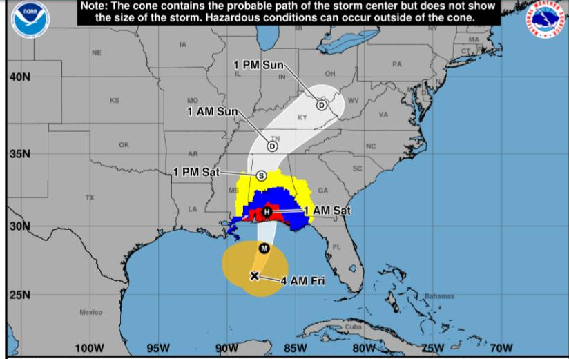 Birmingham faces heavy rain, winds, flood threat from Hurricane Isaias